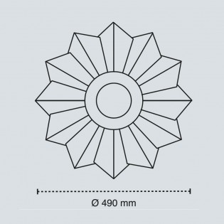 LED Ceiling Flush Light Sun CCT Dim Smart (60W)
