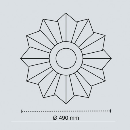 LED Ceiling Flush Light Sun CCT Dim Smart (60W)
