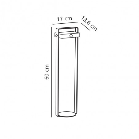 LED Bollard lamp with motion sensor Saulio Solar (4.5W)