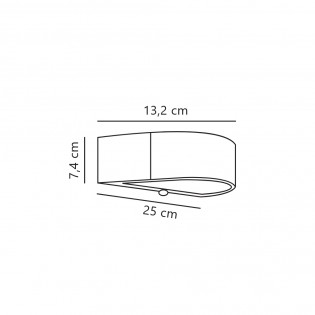 LED wall lamp with motion sensor Monay Round (5W)
