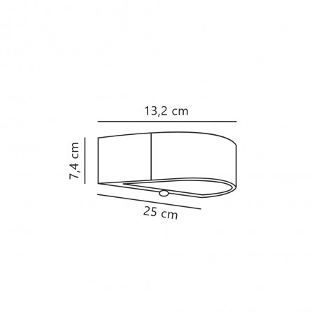 LED wall lamp with motion sensor Monay Round (5W)