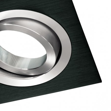 CLASSIC quadratischer Einbaustrahler schwarz. Wonderlamp