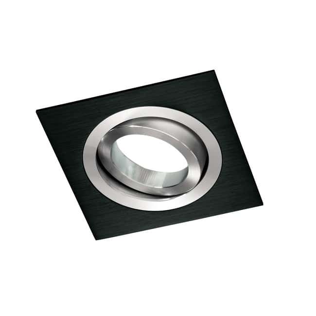 CLASSIC quadratischer Einbaustrahler schwarz. Wonderlamp