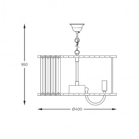 Pendant lamp Paris (6 Lights)