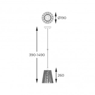 Pendant lamp Bach