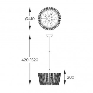 Ceiling lamp Bach (5 Lights)