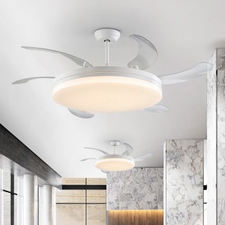 LED ceiling fan with...