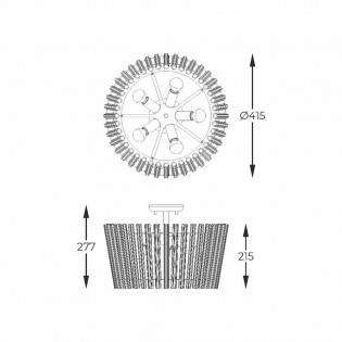 Flush light Bach (5 Lights)