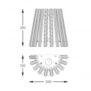 Wall lamp Bach