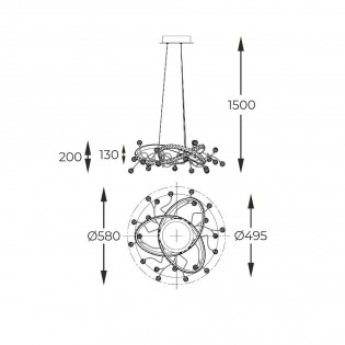 Pendant lamp LED Maia CCT (26W)
