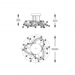 Flush light LED Maia CCT (26W)