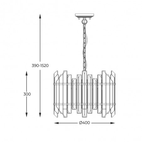 Pendant lamp Alexandria (6 Lights)