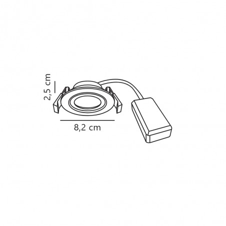 3-Kit LED Recessed Light Monolo (4.8W)