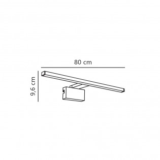 Bathroom LED Wall Lamp Marlee 80 3000K (11.50W)