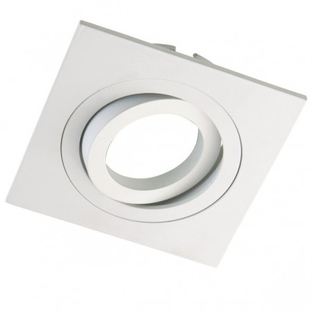 Quadratischer weißer Einbaustrahler CLASSIC. Wonderlamp