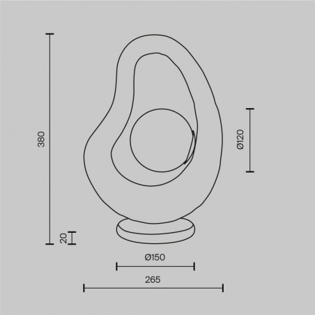 Lámpara de mesa Opus
