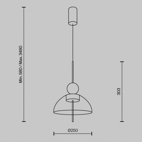 Lámpara de techo LED Bangkok II (12W)