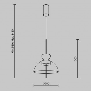 LED Pendant Lamp Bangkok III (12W)