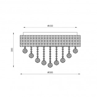 Flush light Capri (9 Lights)