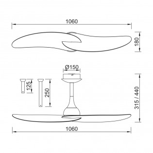 Ventilador de techo Ipanema II