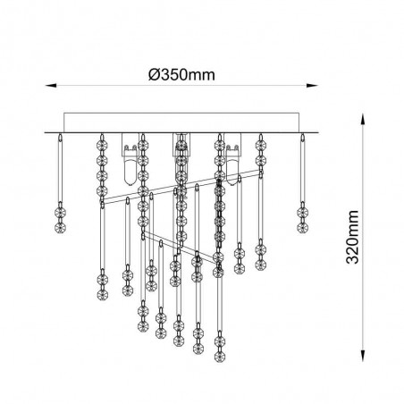 Flush light Terre (4 Lights)