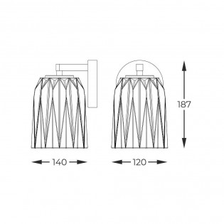 Wall lamp Tazza