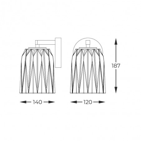 Aplique de pared Tazza