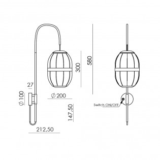 Aplique de pared Pull