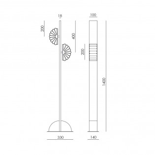 Floor Lamp Gina (2 lights)