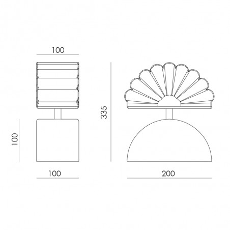 Lámpara de mesa Gina