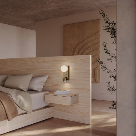 Wall Lamp with LED reader Tea (3W)