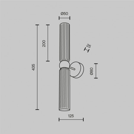 Aplique de pared Antic (2 luces)