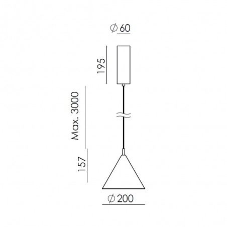 LED Pendant Lamp Trag (12W)