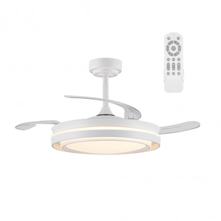LED fan with retractable blades Bonalso CCT Dim (72W)