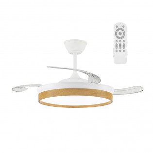 LED fan with retractable...