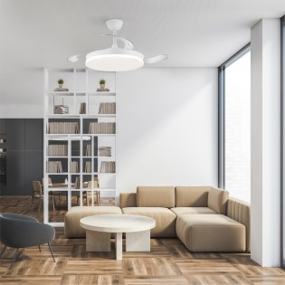LED ceiling fan folding...