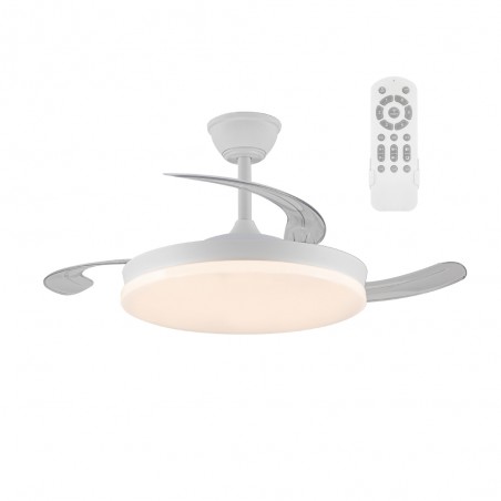 Ventilador LED con aspas retráctiles Zenit M Eco CCT Dim (45W)