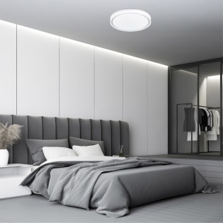 LED Ceiling Flush Light Aneto 3CCT Dim (72W)