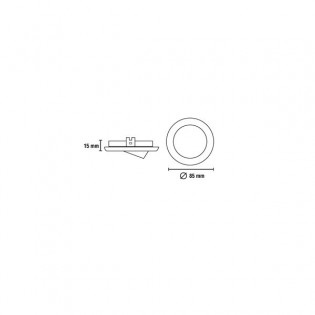 Einbaustrahler BASIC rund nickel. Wonderlamp