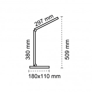 Flexo LED con batería recargable Attom 3CCT Dim (5W)