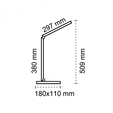 LED desk lamp rechargeable battery Attom 3CCT Dim (5W)