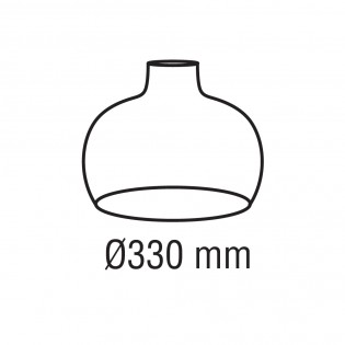 Rattan lampshade Sysmo 330x330mm