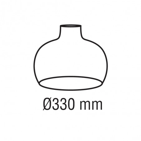 Rattan lampshade Sysmo 330x330mm
