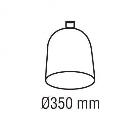 Rattan lampshade Tiss 350x350mm