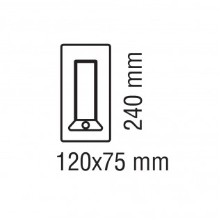 Solar LED outdoor wall light with sensor Liot (5W)