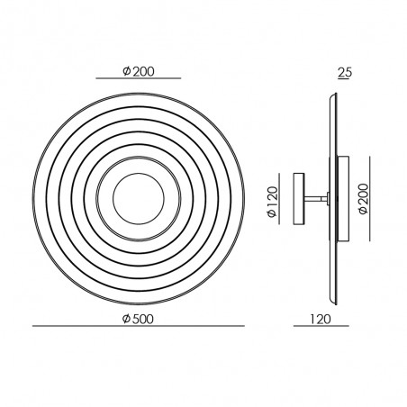 LED Wall Lamp Tico 50 (13W)