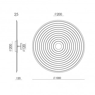 Aplique de pared LED Tico 100 (13W)
