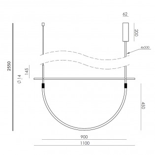LED Pendant Lamp Cram (20W)