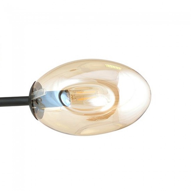 Replacement amber glass lampshade 20X10