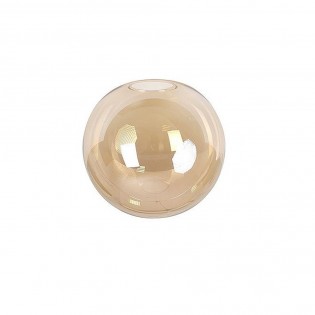 Replacement spherical amber lampshade 14cm.
